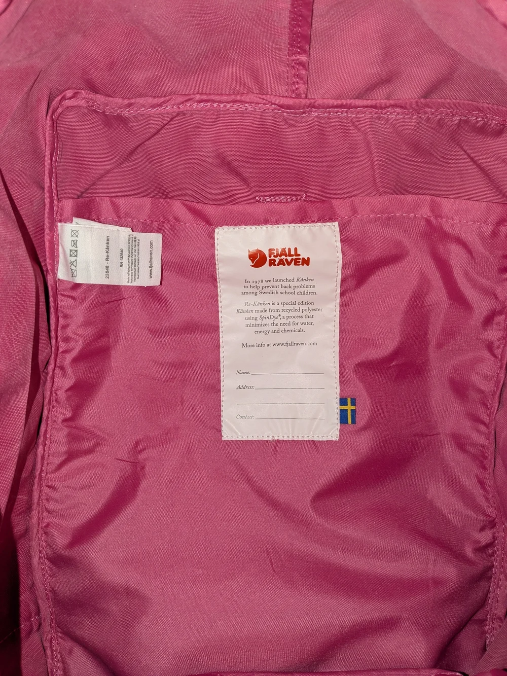 Fjallraven Kanken Pink Tote Bag